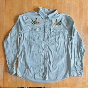 Howler Bros: Crosscut Deluxe Embroidered Snapshirt, Pelicans, Large